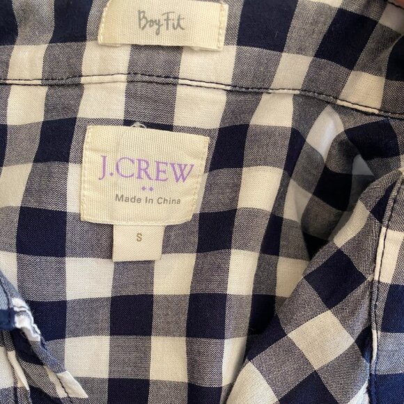 J. Crew Buffalo Check Boy Fit Button Down - Picture 4 of 9